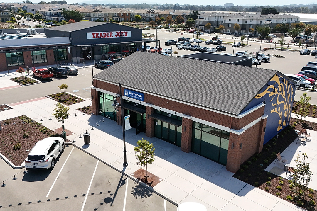 Branch with Trader Joe's behind it