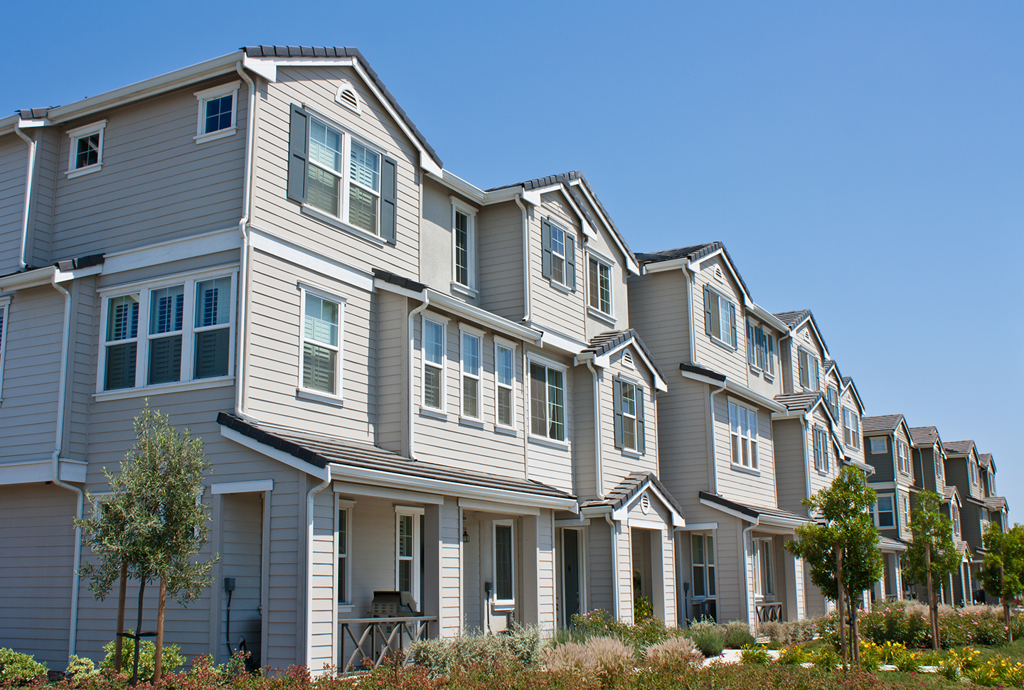 A row of houses