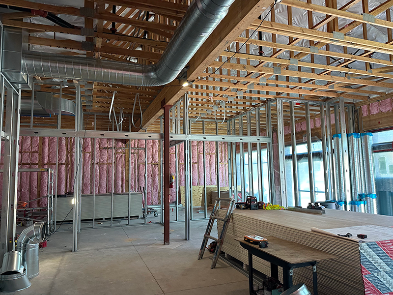 The Marina branch under construction